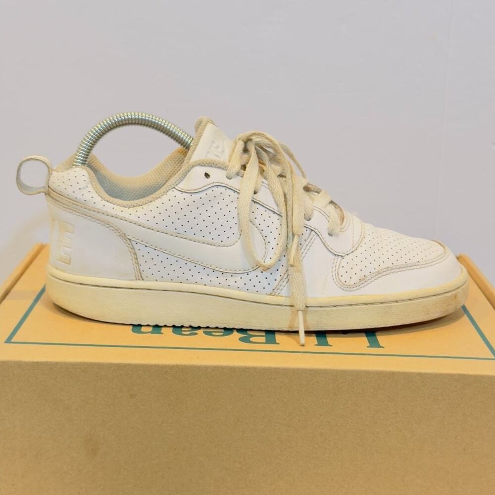 Nike Court Vision Low Youth 4.5Y White Kids School Shoes Everyday Casual Durable